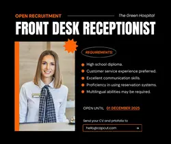 Black Minimalist Recruitment Facebook Post