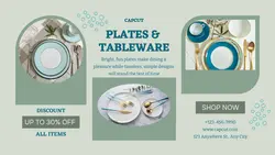 Household Plates & Tableware Twitter Post