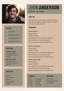 Business Graphic Designer Resume Minimalist