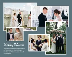 Non - Marketing Weding Moments Photo Collage