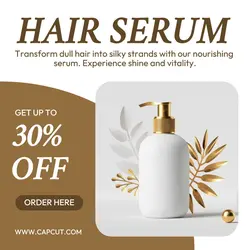 Beauty Hair Serum Promotion Instagram Post