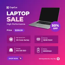 Gaming Laptop Sale Template