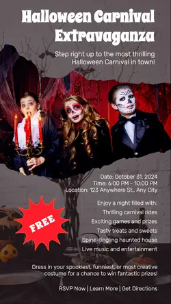 Halloween Carnival Event Instagram Story