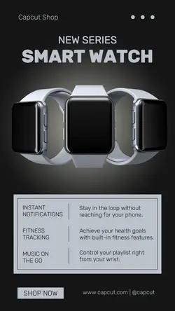 Electronic Smart Watch Product Display