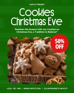 Special Promo Cookies Christmas Eve Instagram Post