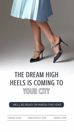High Heels Coming Soon Instagram Story