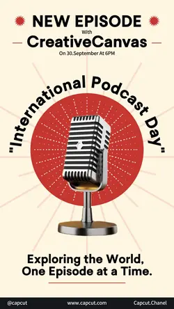 international Podcast Day Instagram Story