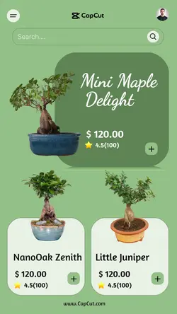 Garden collection for online shop