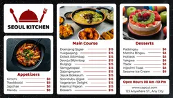 Food and Beverage Menu Facebook Cover