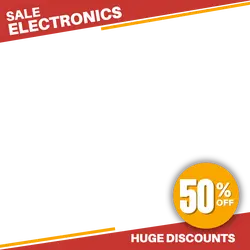 E-commerce Electronics Frame Red and Yellow