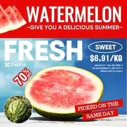 Foods & Beverage watermelon Discount Minimalist