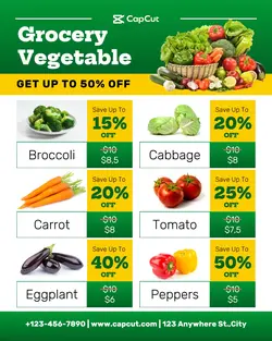 Food Grocery Vegetable Promotion Instagram Post