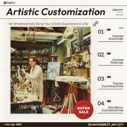 Services Customized Art Effect display Minimalist