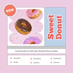 Donut Menu Promotion Instagram Post