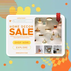 Home Decor Product Promotion Poster