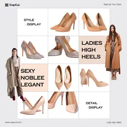 Apparel High Heels Display Minimalism
