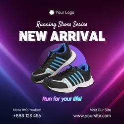 Running Shoes Product For Instagram Feed