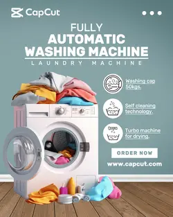 electronics washing machine product display promotion