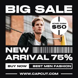 Man Fashion Promottion Instagram Post 