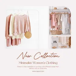 pink and brown minimalist new collection Instagram