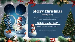 Merry Christmas Party YouTube Thumbnail