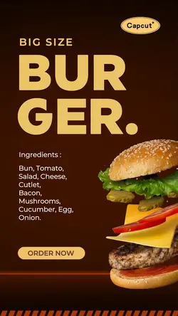 Gradient Fast Food Stories Template