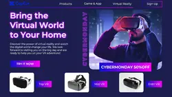 Cyber Monday Virtual Reality Sale Promotion