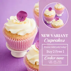 Food & Beverage Cupcakes Sale Instagram Post