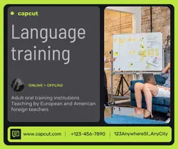 Education Language training  Branding Modern