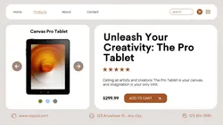 Tablet Product display Thumbnail Youtube