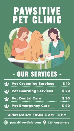Pet Care Clinic Services TikTok Post