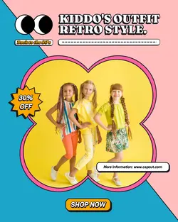 Kids Fashion Brand Promotion Instagram Post