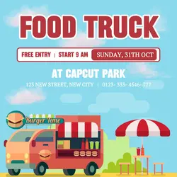 Food Truck Promotion Instagram Post