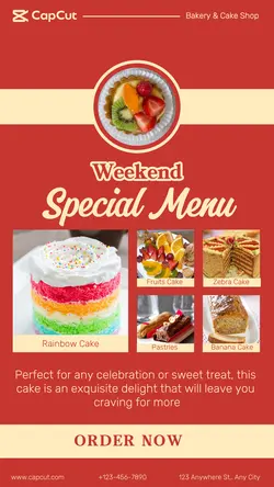 WEEKEND SPECIAL MENU DISPLAY PROMOTION IG STORY