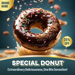 E-commerce Food Special Donut Hero Image