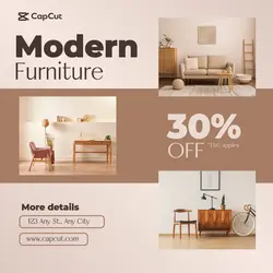 Beige Furniture Instagram Post