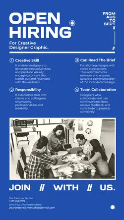 Open Hiring Worker for Instagram Story