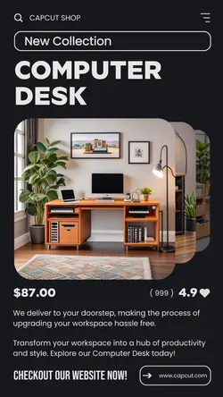 Electronic Work Desk Promotion Instagram story