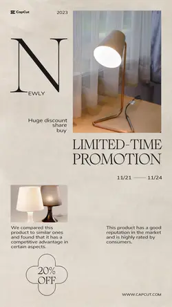 Household Desk lamp Product display Simple