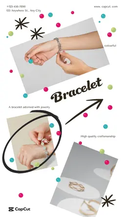 Jewelry Bracelet Product display Vintage