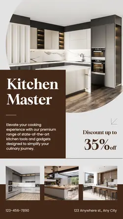 Kitchen Master Furniture Promotion Instagram Story