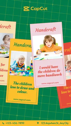 Mother and baby Crafting class Exhibit Simple