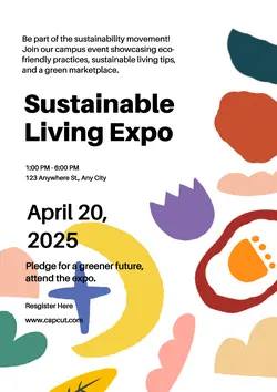 Non-Marketing Campus Activities Colorfull Poster