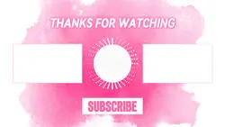 Non-marketing Youtube endscreen Pink Water Paint