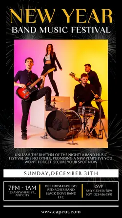 New Year Party Invitation Promo Instagram Story