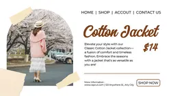 Cotton Jacket Fashion Prmotion Twitter Post
