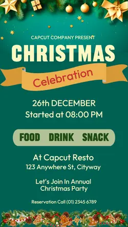 Christmas Celebration Invitation Insta Story