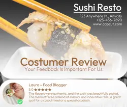 food costumer review facebook post