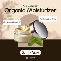 Beauty and Personal Care Organic Moisturizer Instagram Post