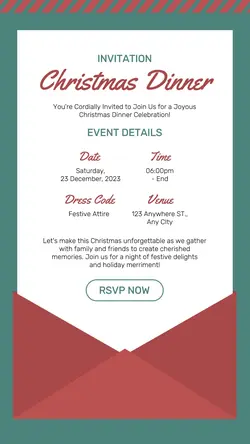 Other Industries Christmas Dinner Invitation